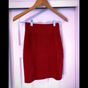 Express Ruby Red Bandage Mini High Waist XS‎